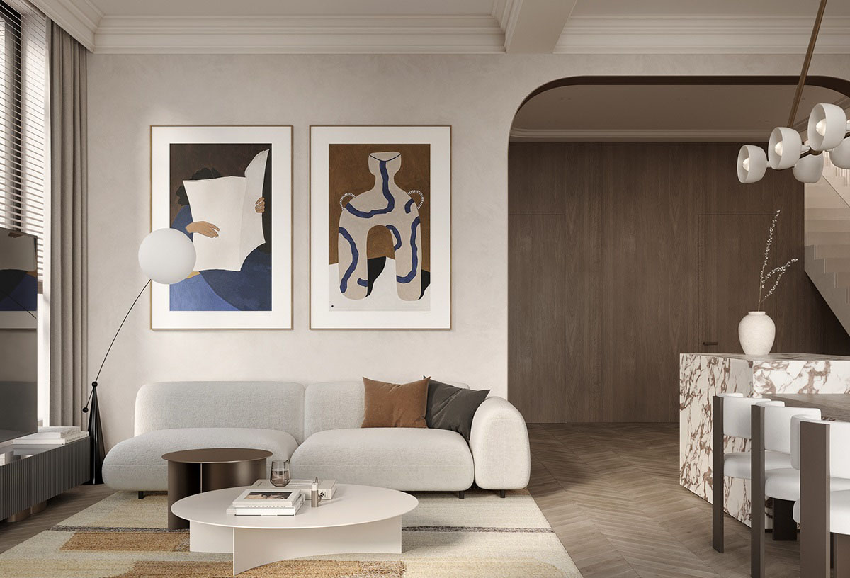 Neutral Palette, Marble Details: Crafting Contemporary Classics