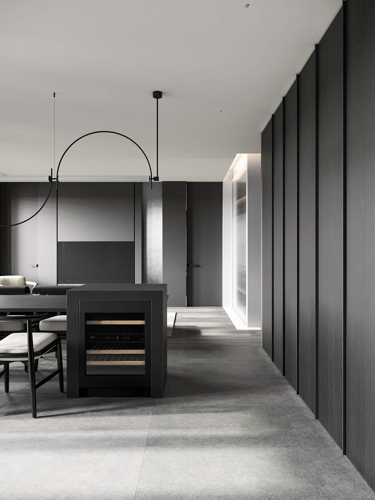 sophisticated gray scale monochromatic interior design 19