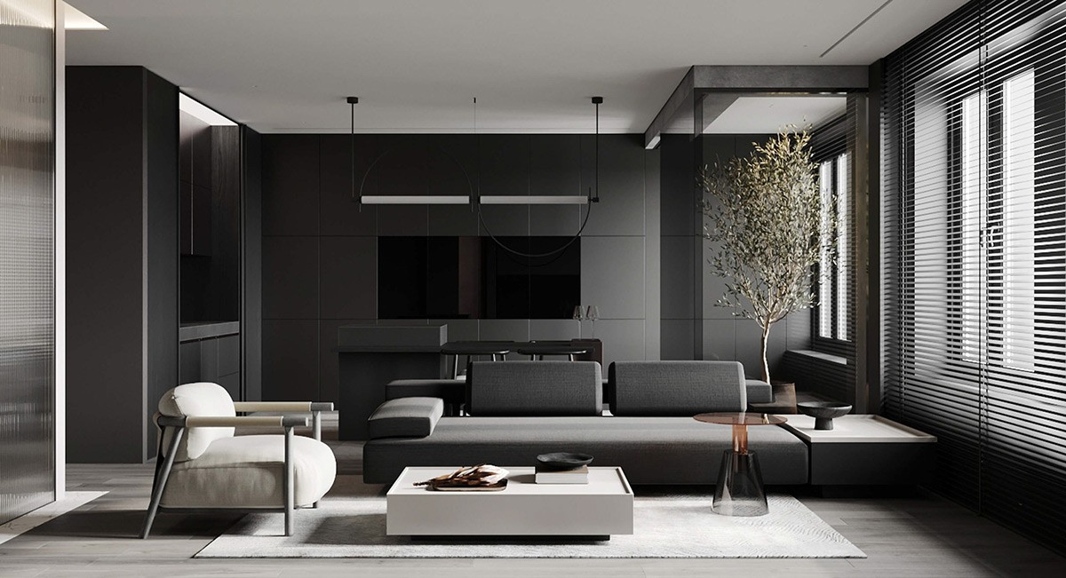 Exploring the Allure of a Modern Monochrome Home