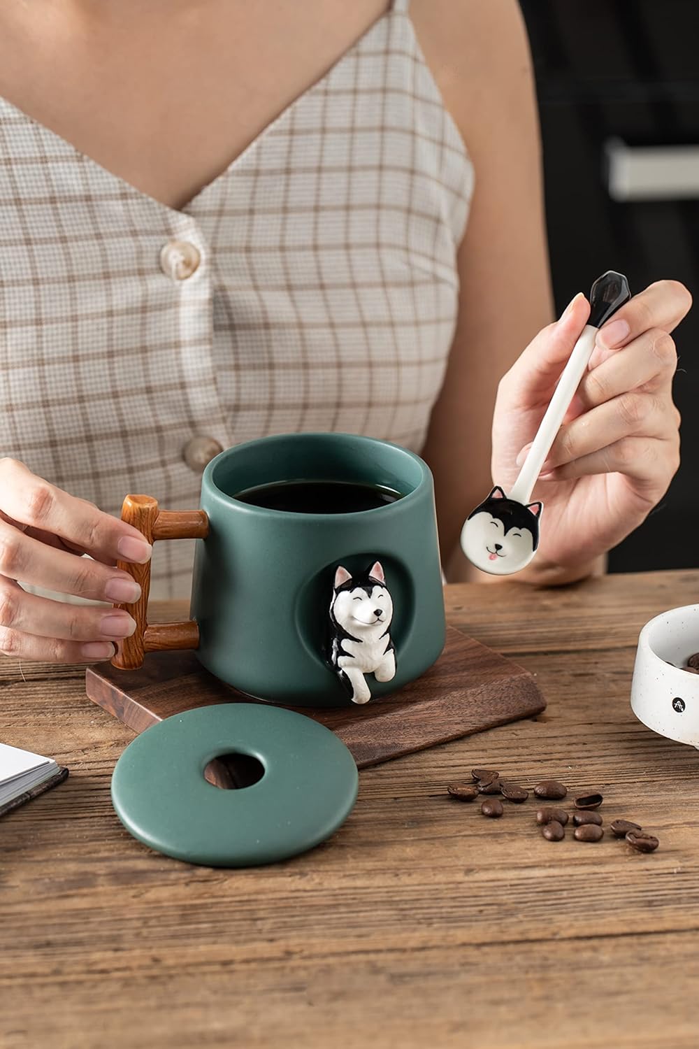 cute dog husky coffee mug 5