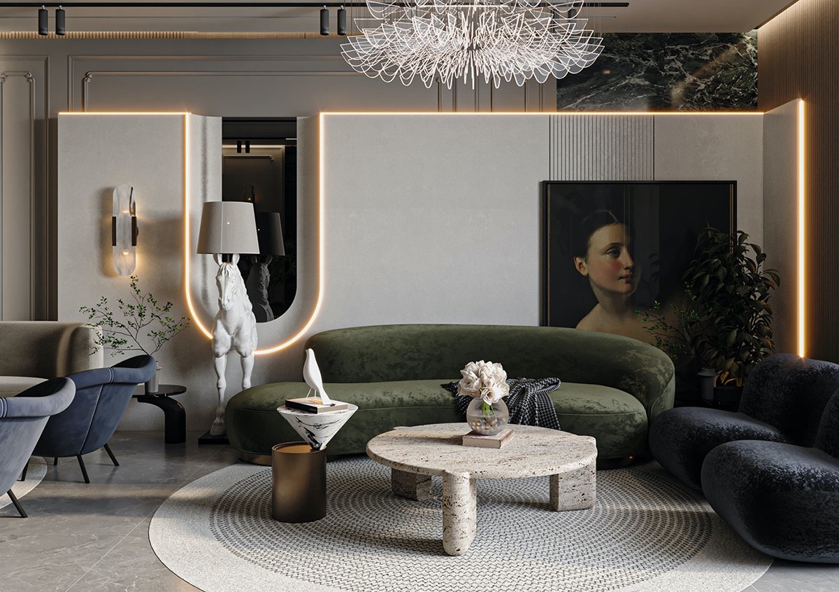 The Art of Arrival: A Tour of an Exquisite Home Reception Area