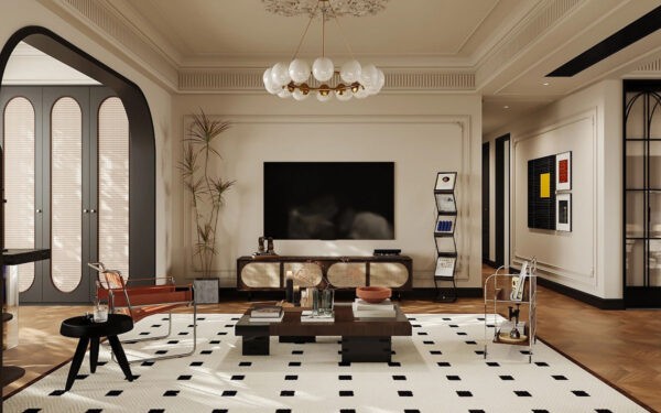 French-Inspired Neoclassical Interiors of a Chic Urban Home