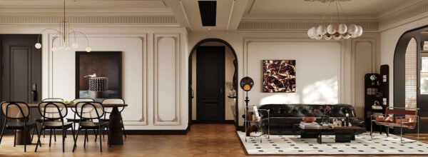 French-Inspired Neoclassical Interiors of a Chic Urban Home