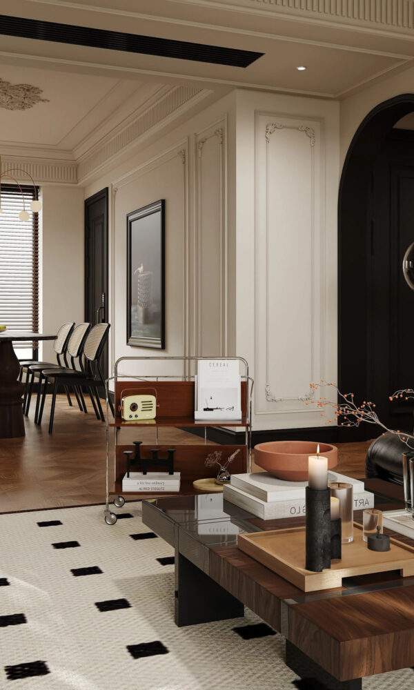 French-Inspired Neoclassical Interiors of a Chic Urban Home
