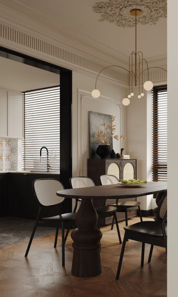 French-Inspired Neoclassical Interiors of a Chic Urban Home