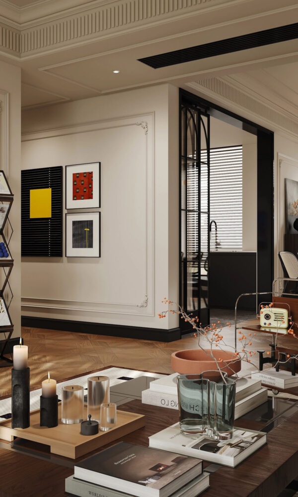 French-Inspired Neoclassical Interiors of a Chic Urban Home