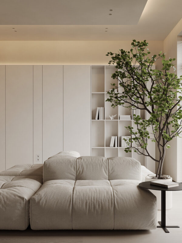 A Beautifully Minimal One Bedroom Apartment [With Floor Plan]