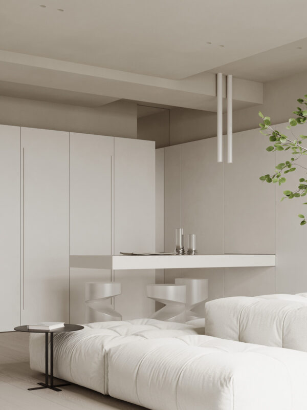 A Beautifully Minimal One Bedroom Apartment [With Floor Plan]