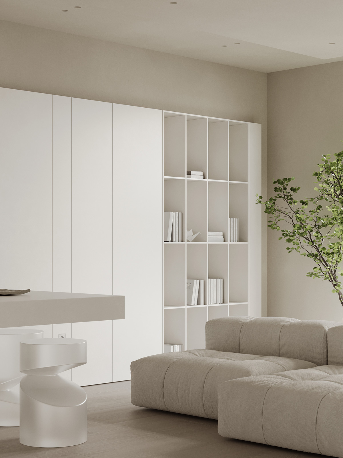 minimalist one bedroom apartment 12
