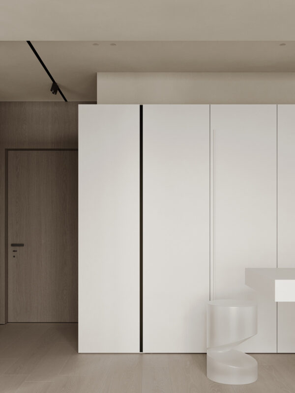 A Beautifully Minimal One Bedroom Apartment [With Floor Plan]