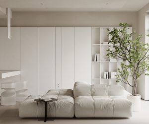 minimalist one bedroom apartment 8