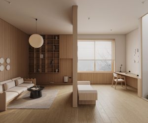 japandi living area design 6