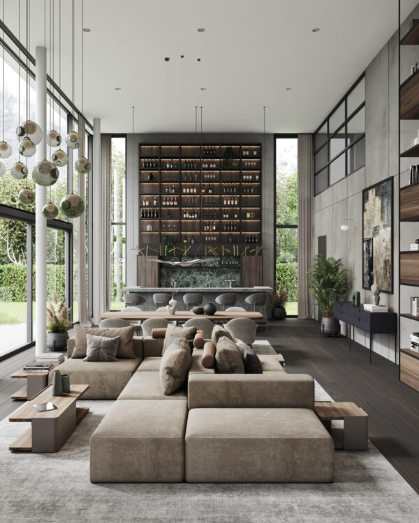 Three Homes with High Ceilings and High Design