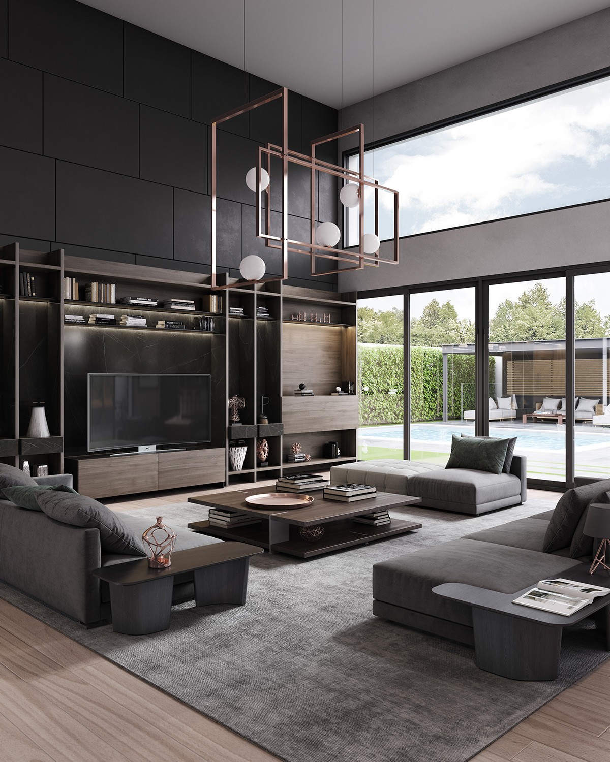 modern luxe industrial interiors 1