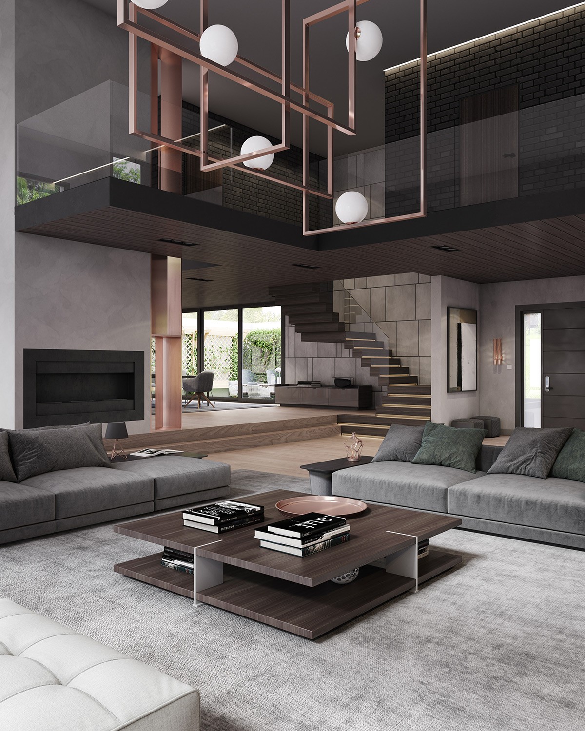 modern luxe industrial interiors 3