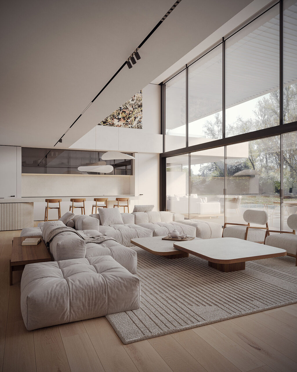 Explore a Villa with Green Roofs and Seamless Indoor-Outdoor Living