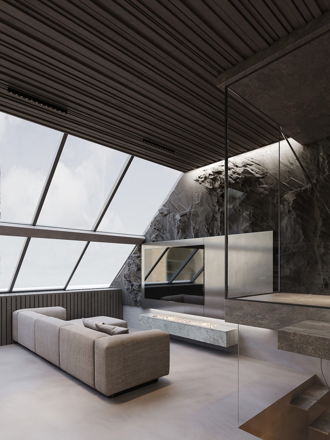 Syntology Sculptural Penthouse Apartment Design