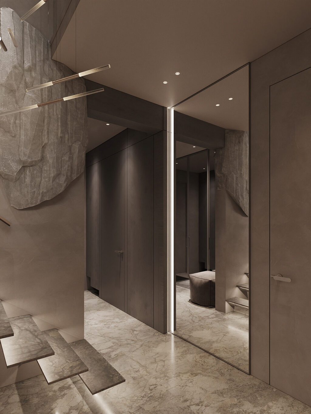Luxury Sculptural Sheath Penthouse Suite Experiences Reference: Rock Solid Luxury In A Penthouse With Sculptural Stone Interiors