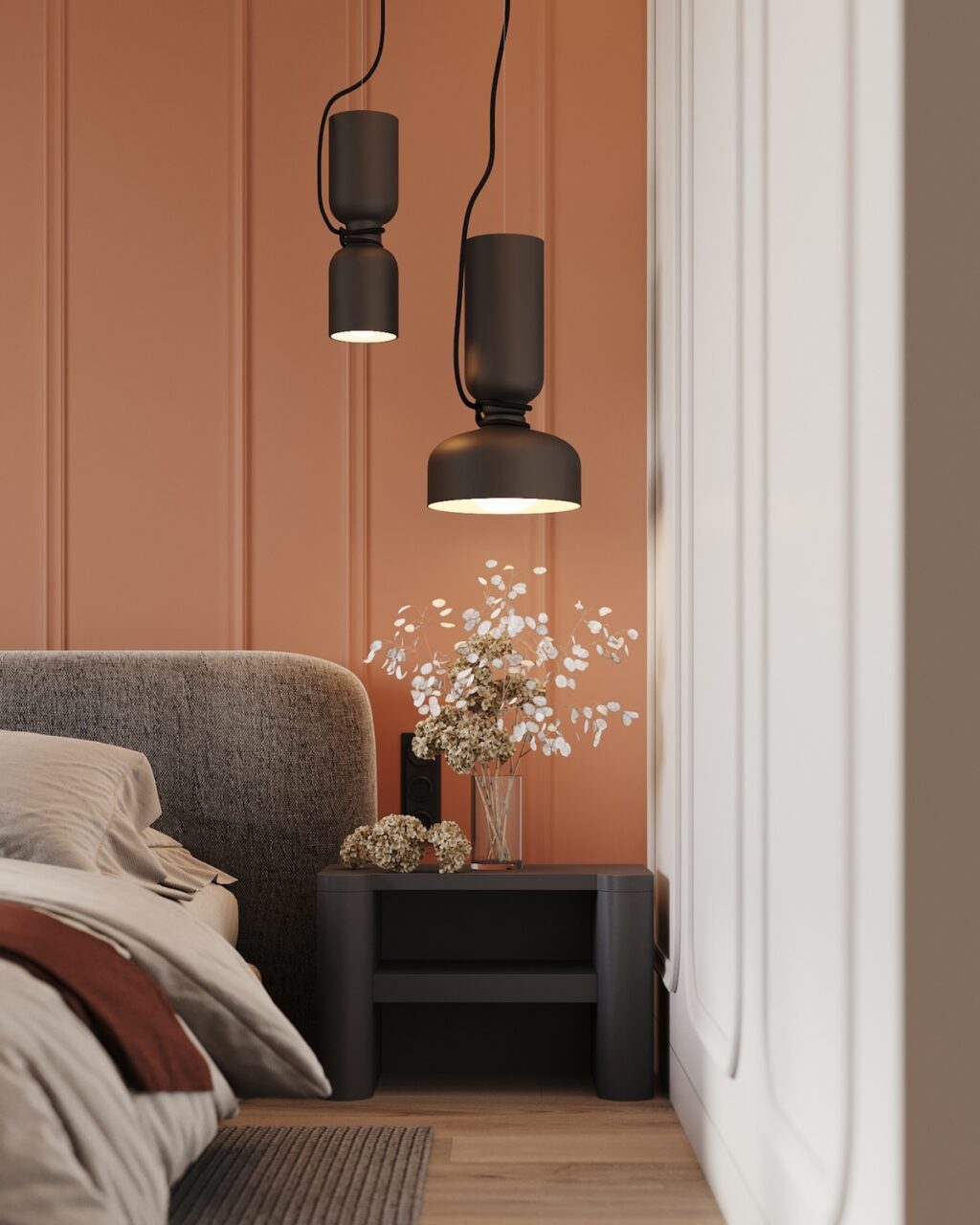 Chic Peach and Earthy Tones: Modern Minimalism Meets Soft Elegance in Urban Apartment Tour in ...