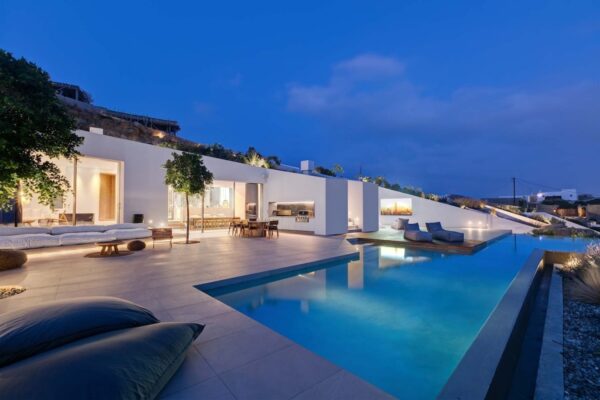 Boho Luxury Villa With Party Terrace in Mykonos, Greece