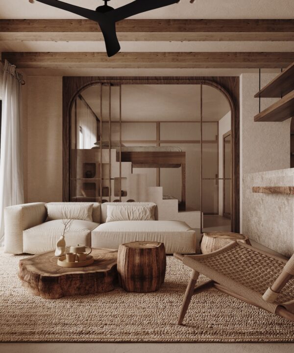 Rustic Mediterranean Elegance: Modern Egyptian Apartment Design with ... - Southeastern Textures For Modern Apartments