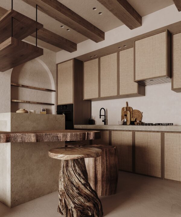Picture of Rustic Mediterranean Elegance: Modern Egyptian Apartment Design with ...