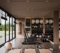 Vintage style home gym.