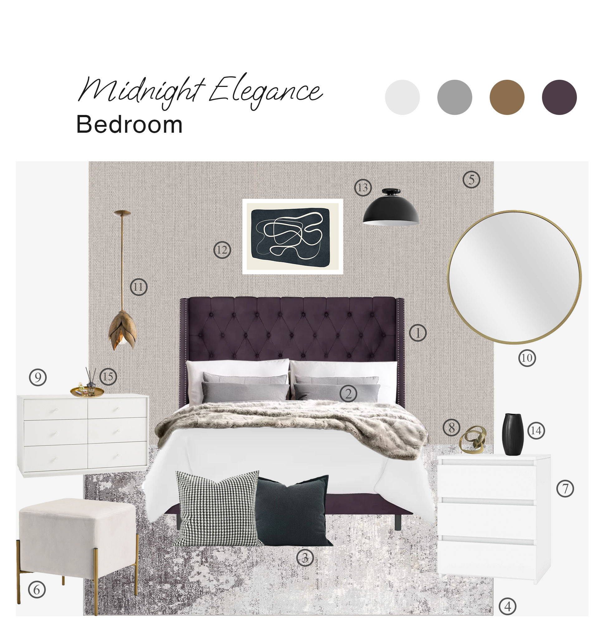 Modern Moody Bedroom (Revised) | Interior Design IdeasInterior Design ...