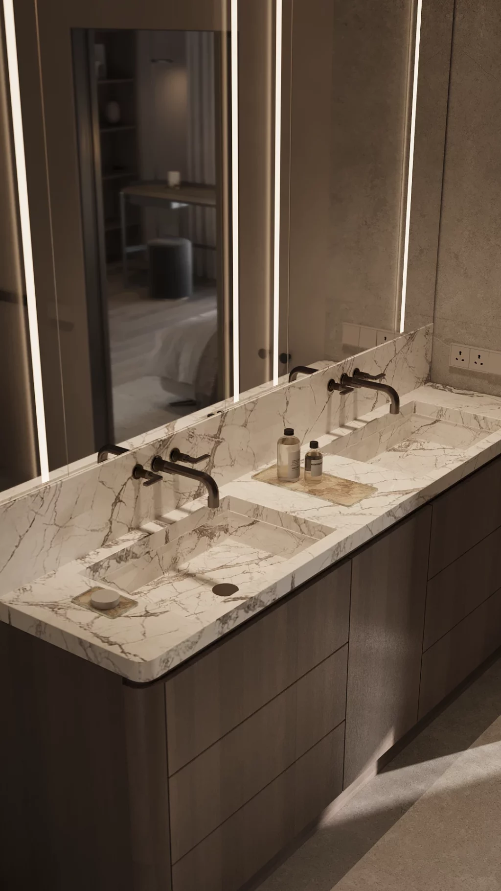 double vanity in bathroom