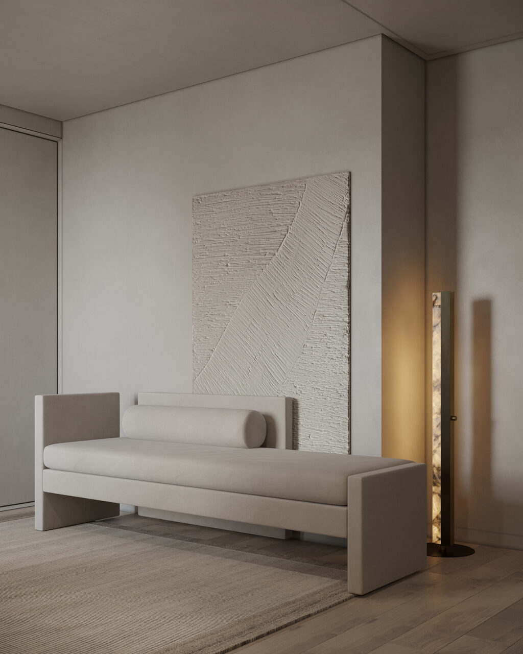modern asymmetric seating