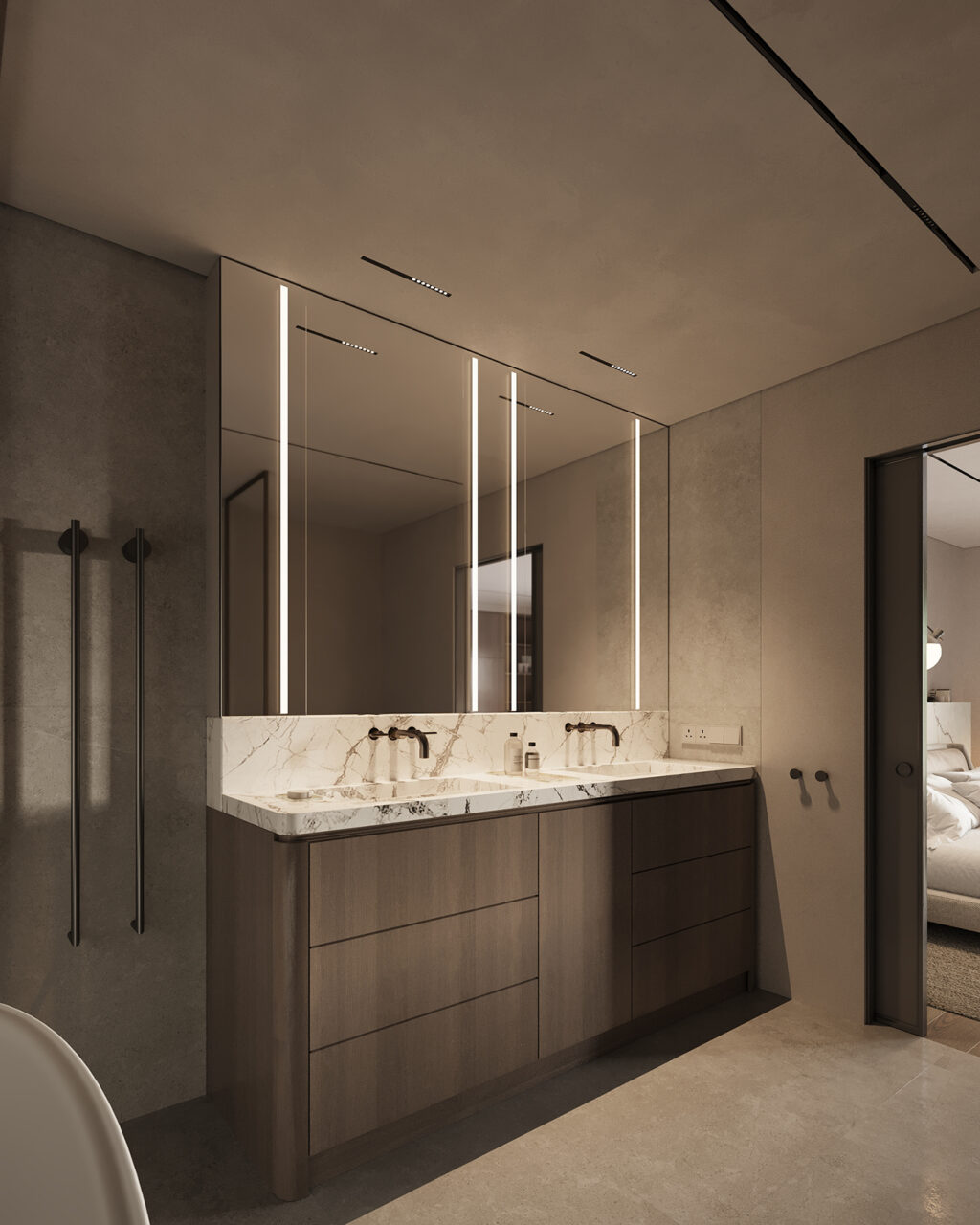 vanity with led lighting