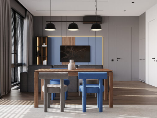 Bachelor Living, Redefined: A Stylish Modern Apartment Where Minimalism Meets Color