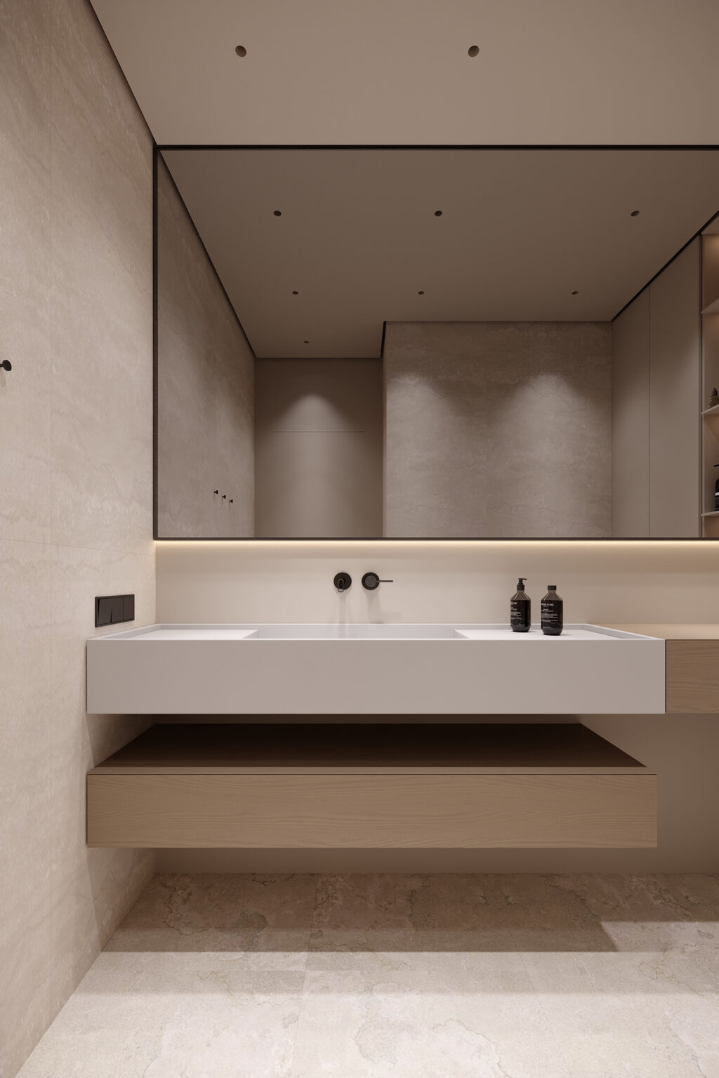 sleek bathroom vanity