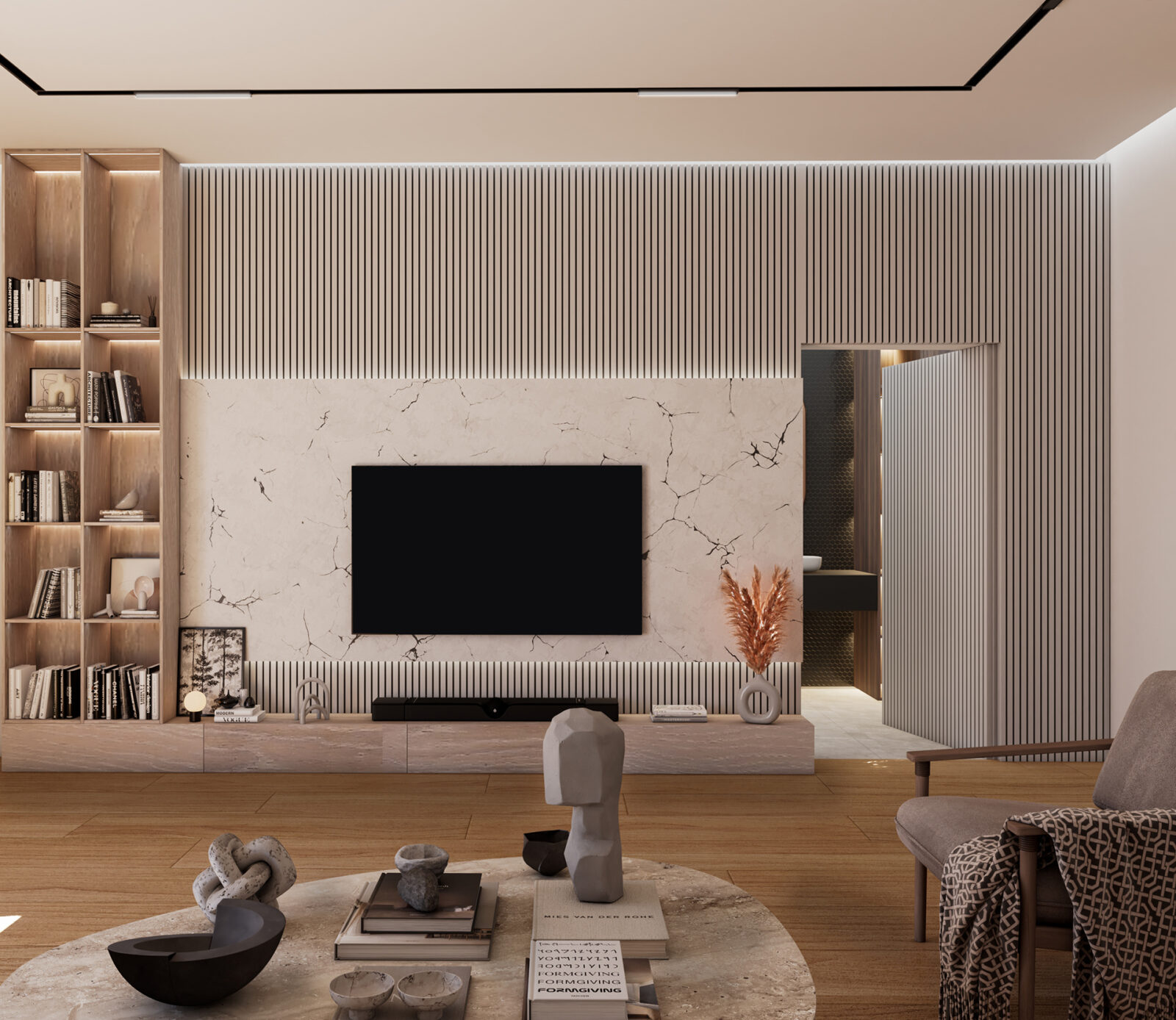 Simple TV Wall Design Ideas for a Sleek and Modern Living Room