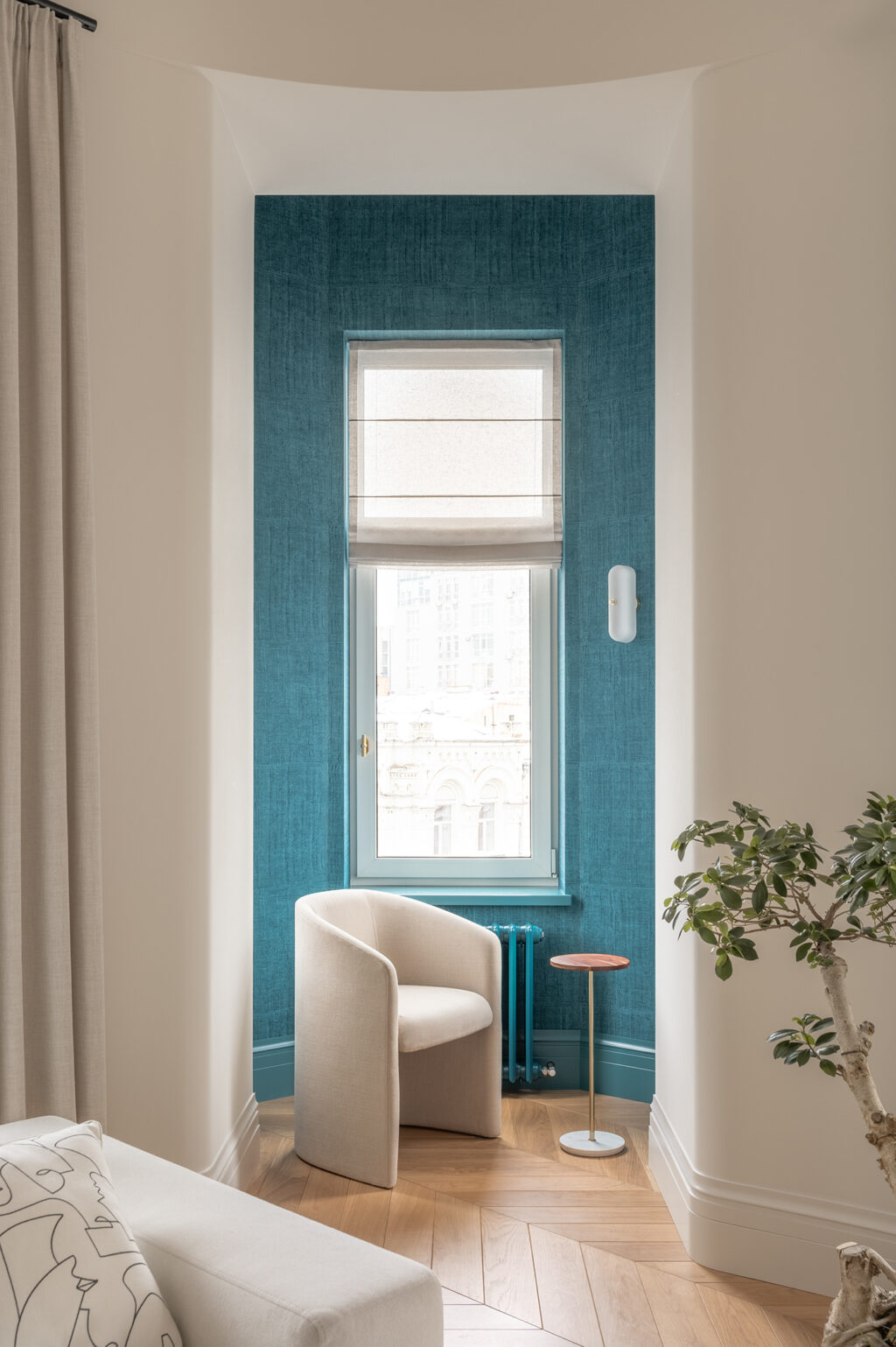 cozy and bold nook