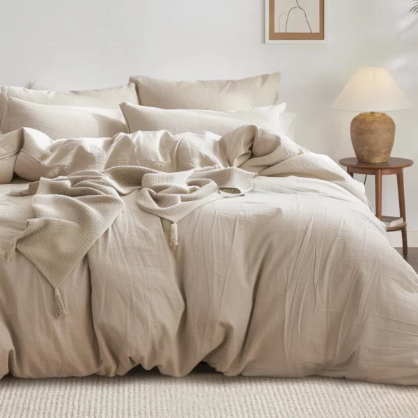 luxurious ivory duvet cover set