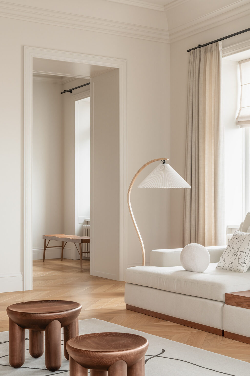 sculptural floor lamp