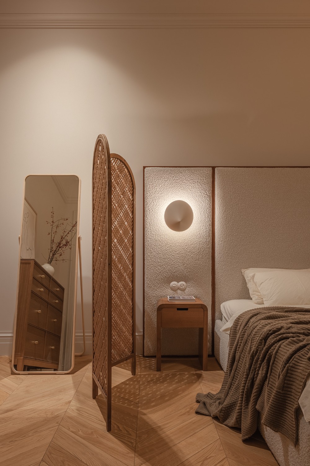 wooden partition frame